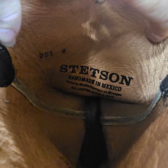 Stetson Black and Brown Heeled Boots - Picture 11 of 12